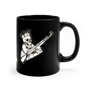 King of Doom Black Mug